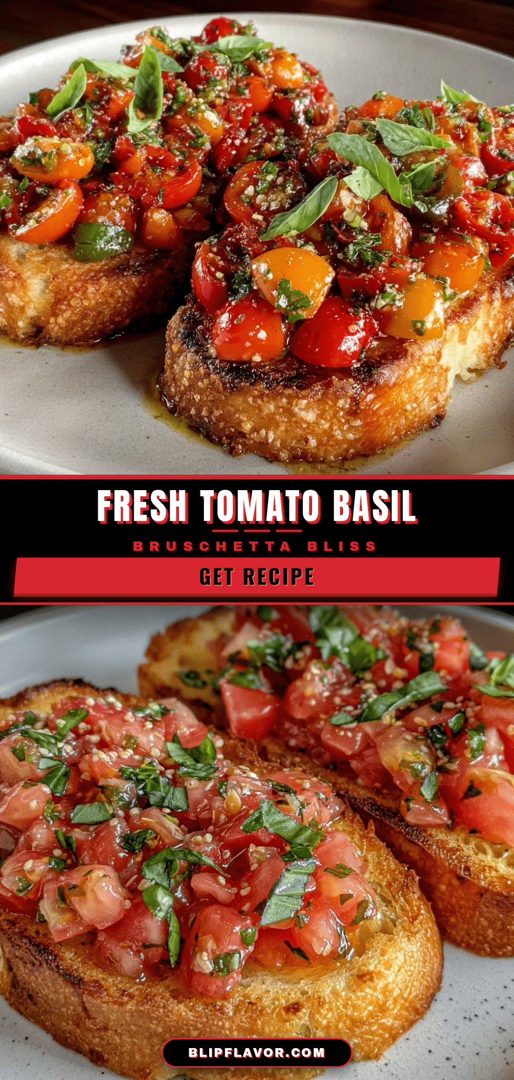 fresh bruschetta with tomatoes and basil recipe