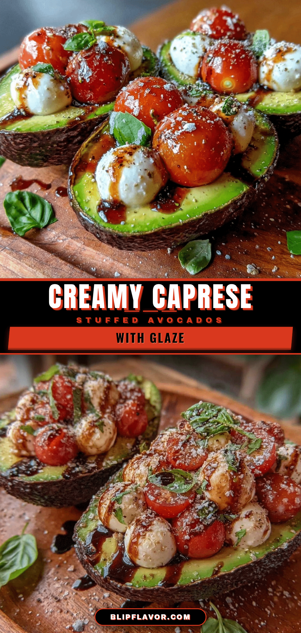 fresh caprese stuffed avocados recipe