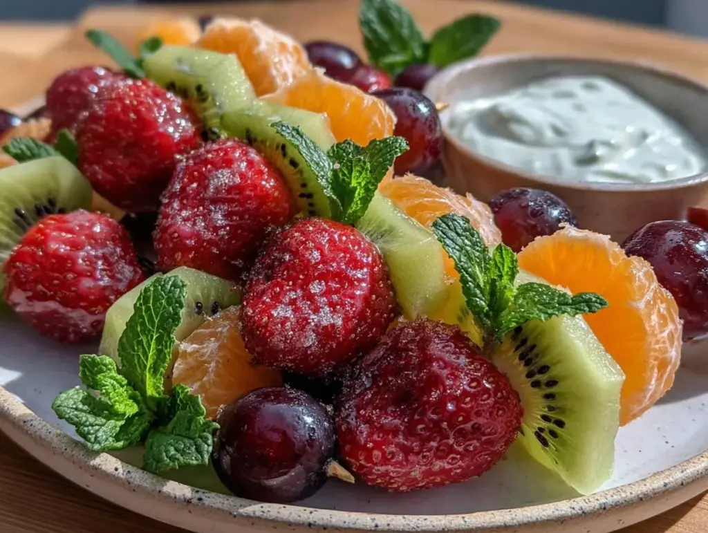 fresh frozen fruit kabobs - featured image