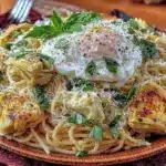 fresh lemon artichoke pasta - featured image