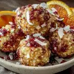 fresh orange slice energy bites - featured image