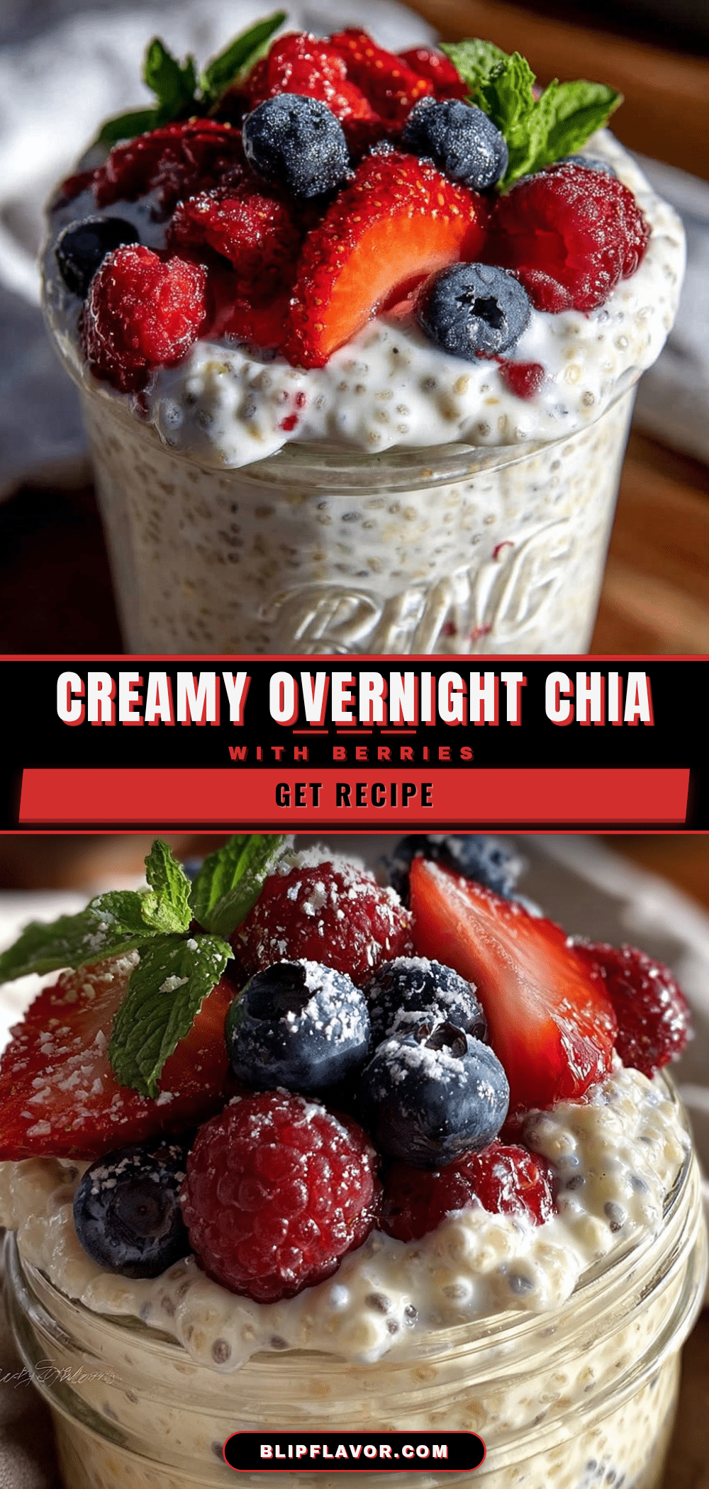 fresh overnight chia pudding with berries recipe