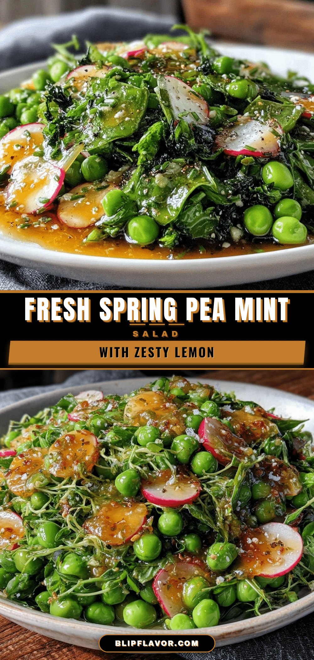 fresh spring pea and mint salad recipe