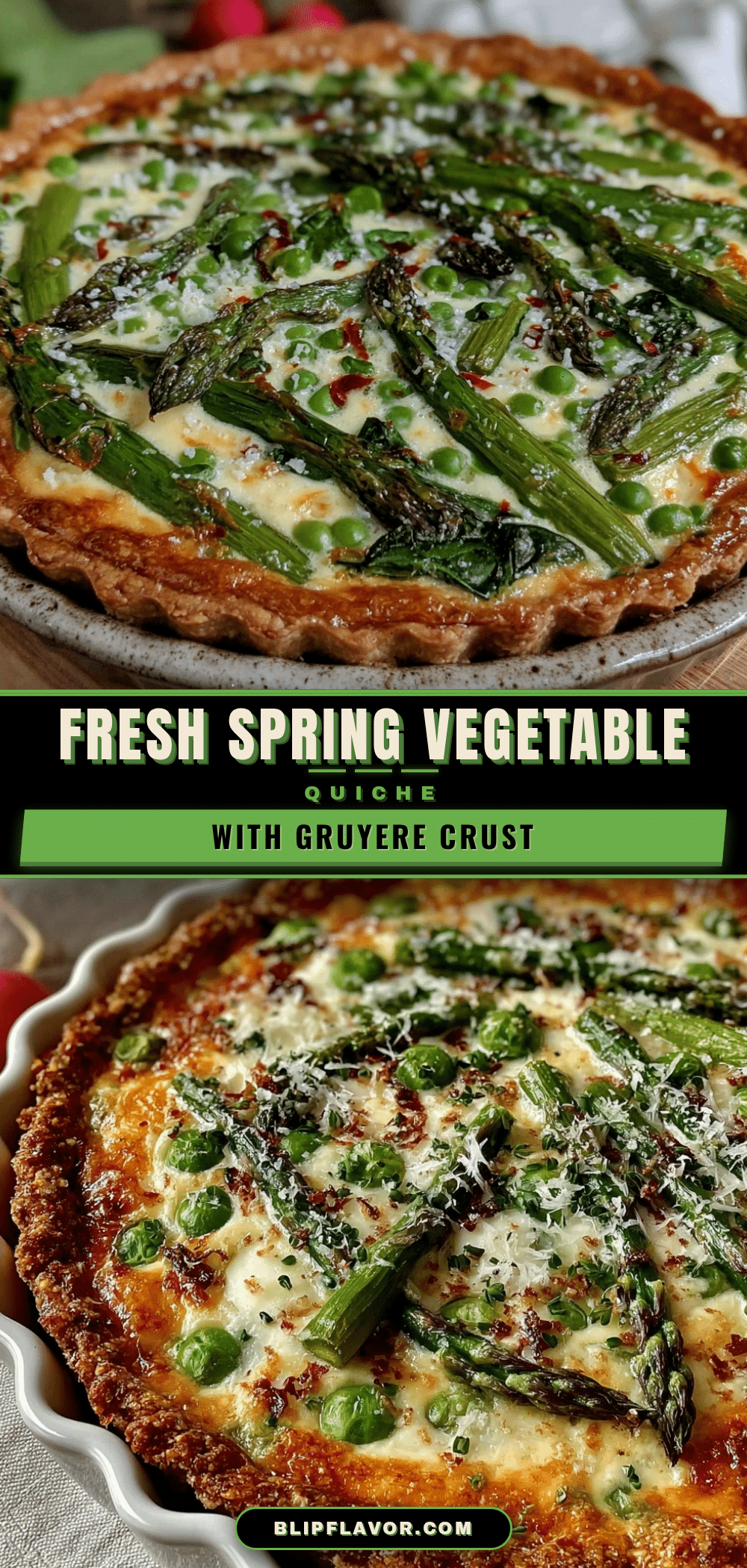 Fresh Spring Vegetable Quiche recipe