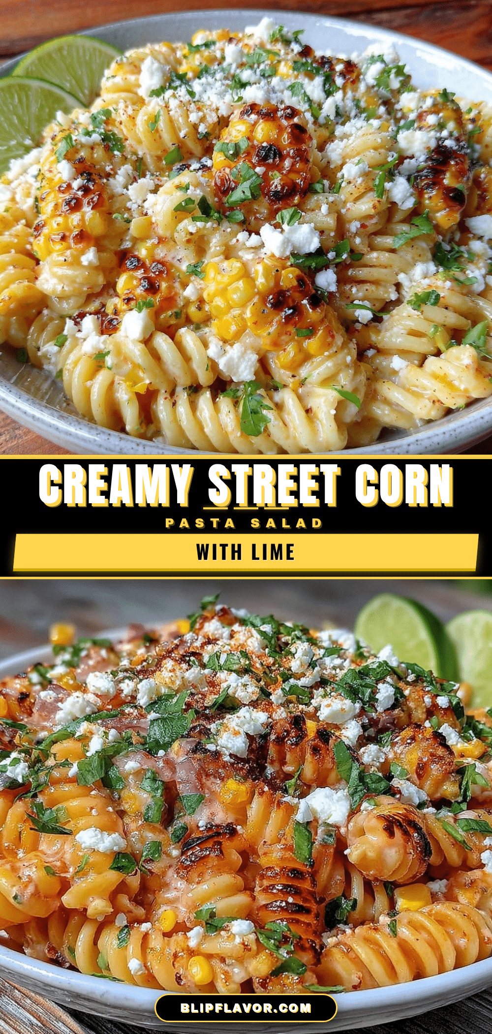 fresh street corn pasta salad recipe