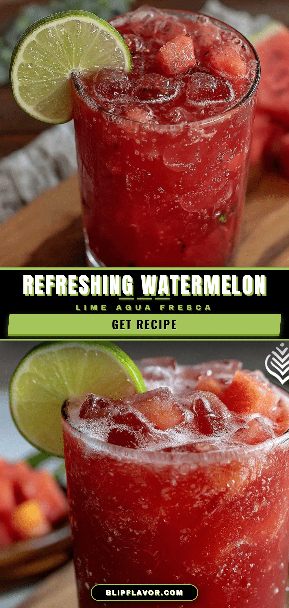 fresh watermelon agua fresca with lime recipe