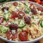 Greek Orzo Pasta Salad - featured image