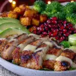 grilled chicken buddha bowl - featured image