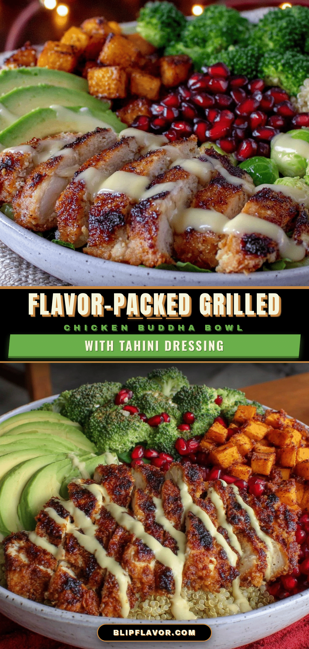 grilled chicken buddha bowl recipe