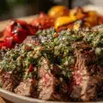 grilled chimichurri flank steak - featured image