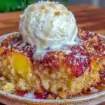 grilled peach cobbler - featured image