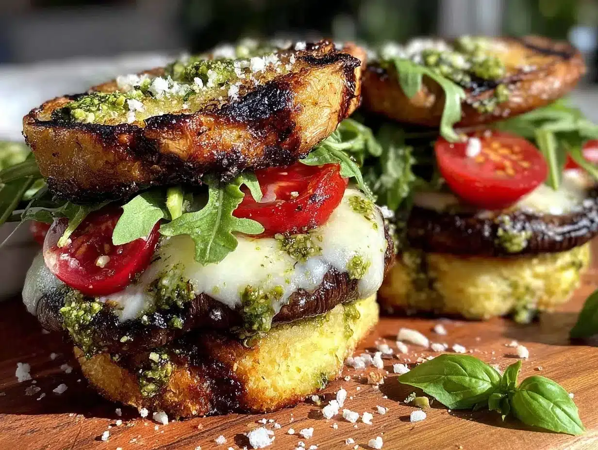 grilled portobello mushroom burgers preparation steps
