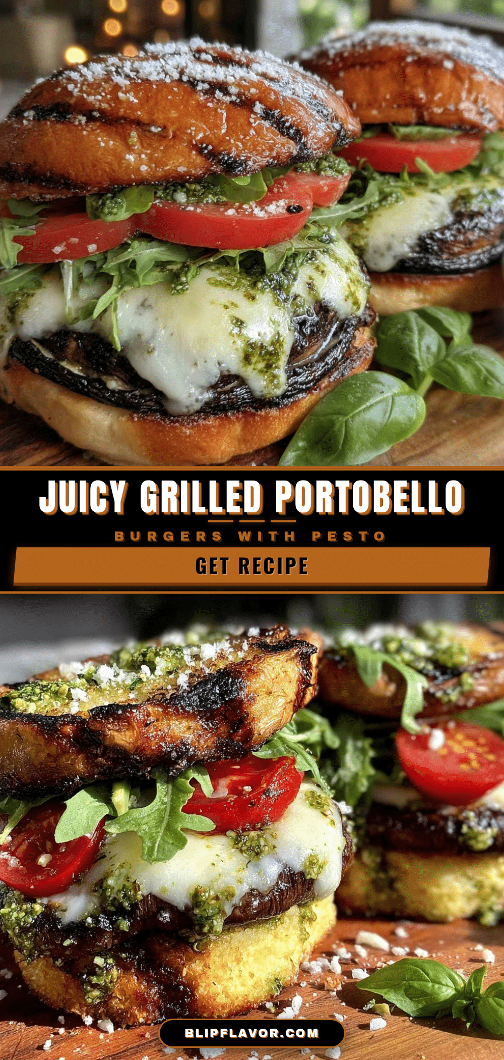 grilled portobello mushroom burgers recipe