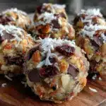 healthy trail mix energy balls - featured image