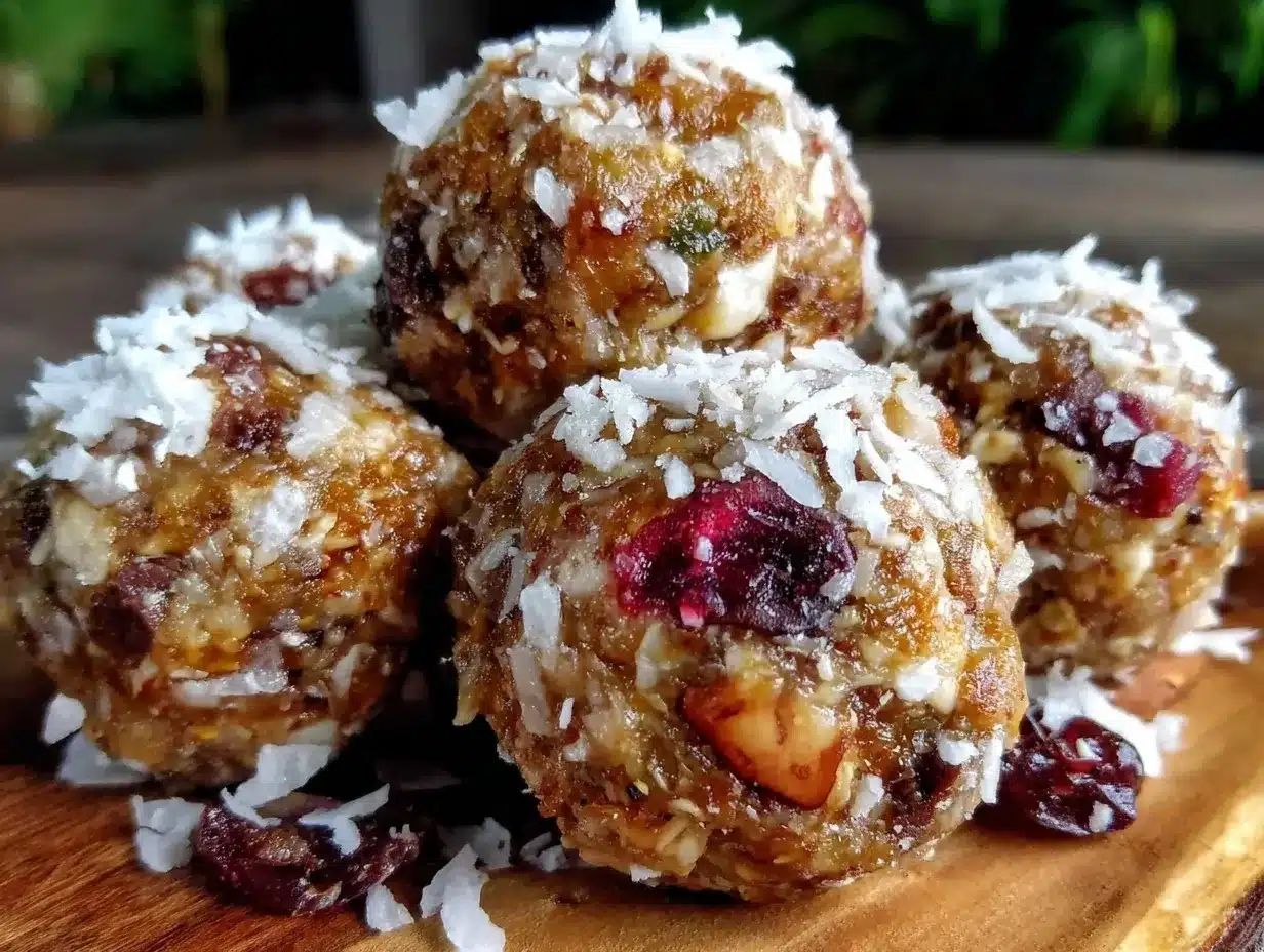 healthy trail mix energy balls preparation steps