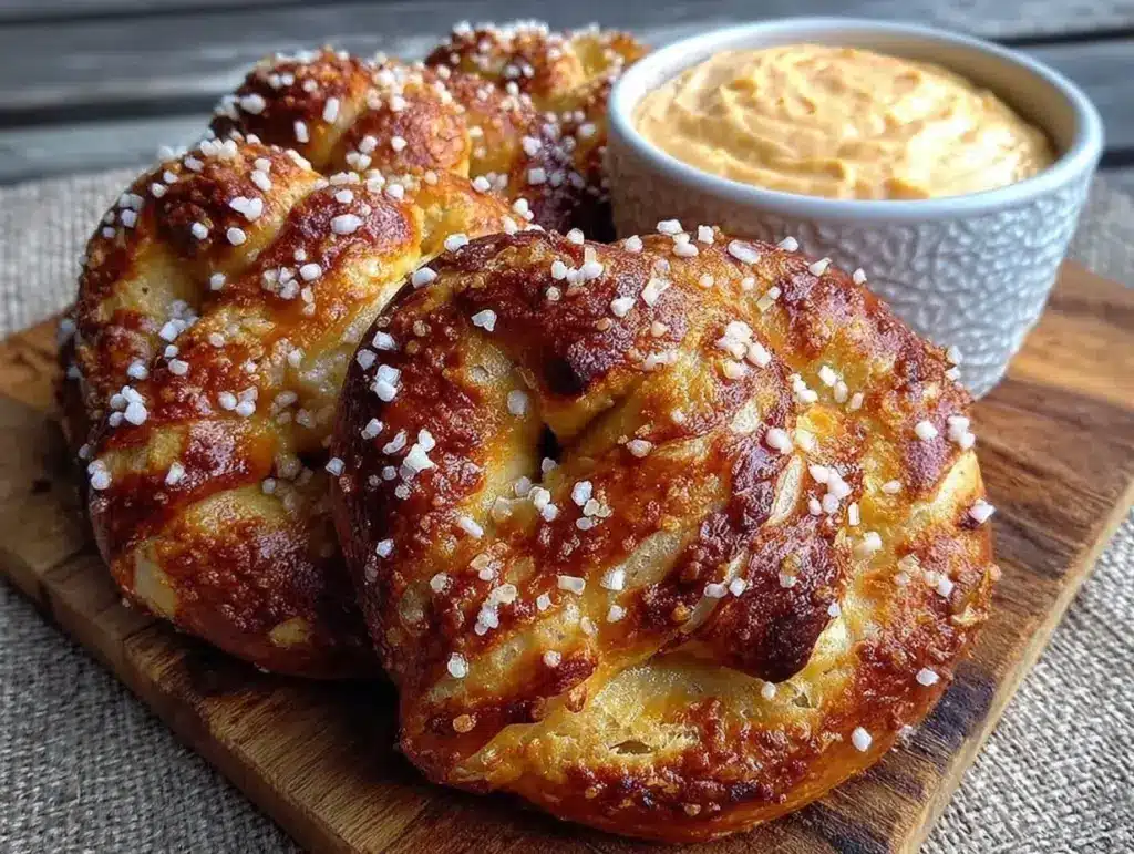 homemade soft pretzels recipe - featured image