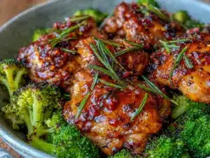 honey garlic chicken thighs - featured image
