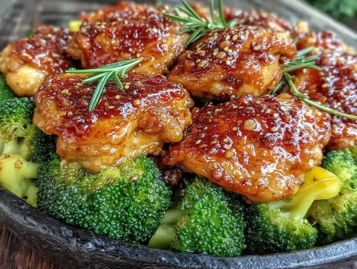 honey garlic chicken thighs preparation steps