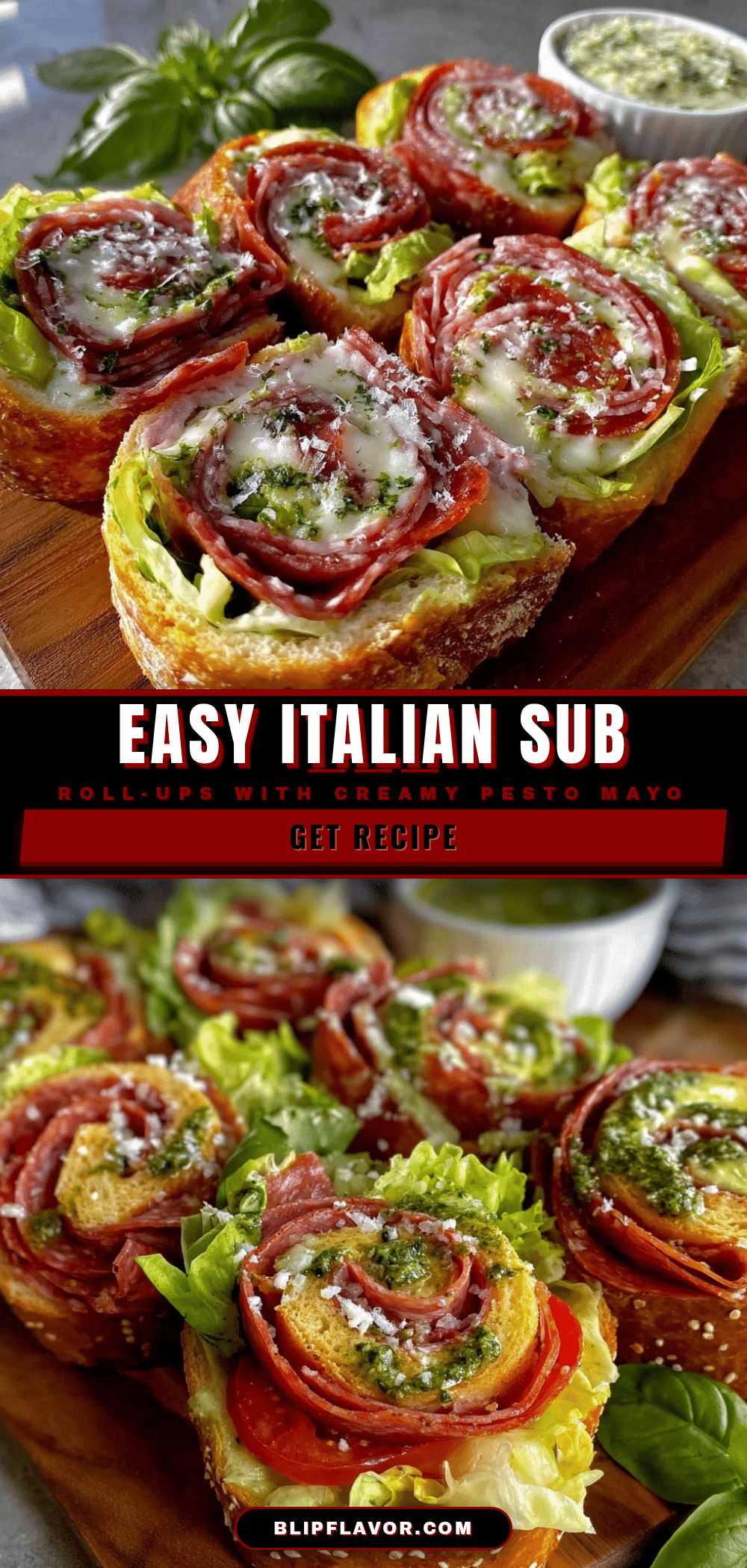 Italian Sub Sandwich Roll-Ups recipe