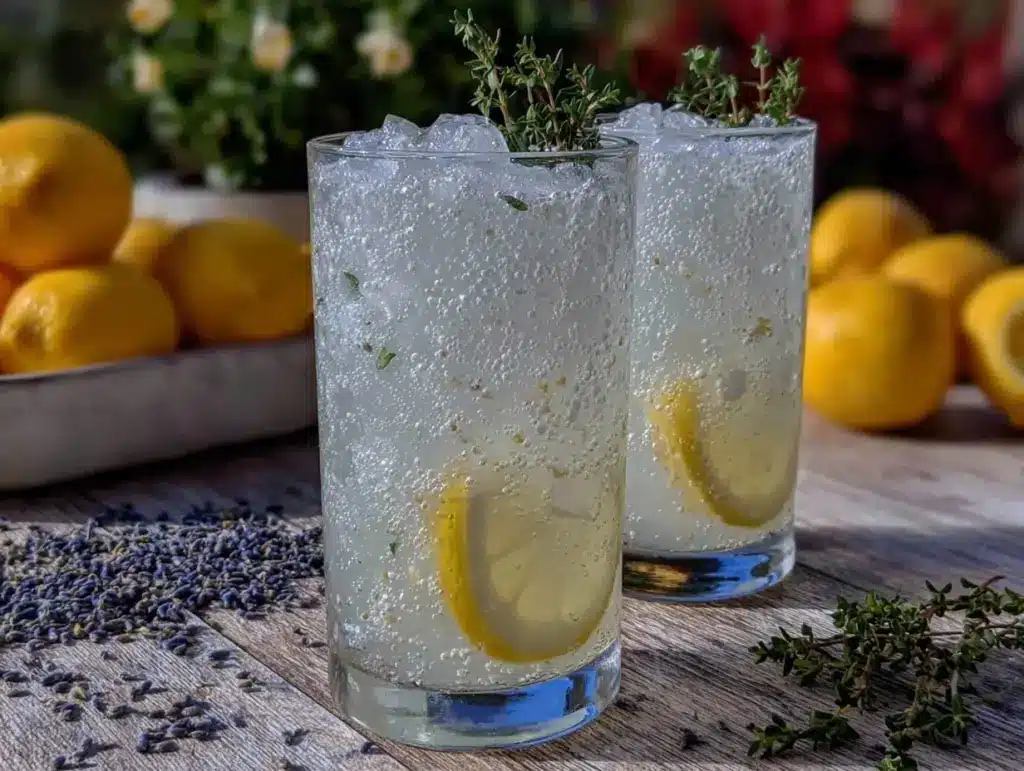 lavender lemon gin fizz - featured image