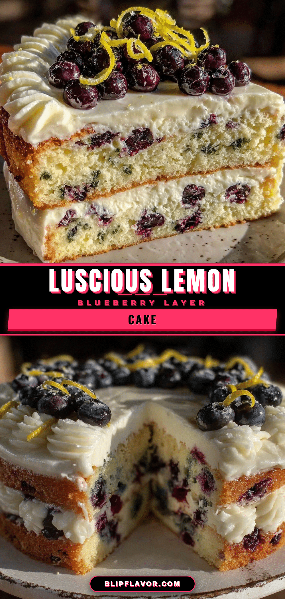 lemon blueberry layer cake recipe