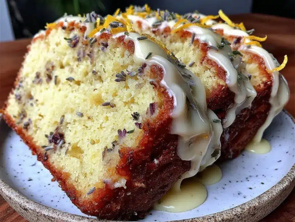 lemon lavender pound cake - featured image