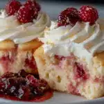 lemon raspberry swirl cupcakes - featured image