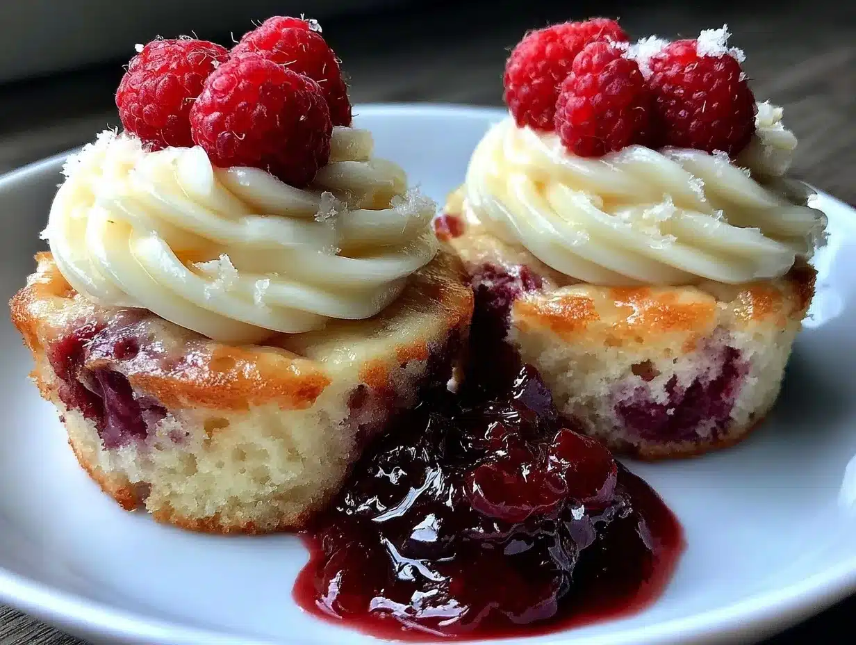 lemon raspberry swirl cupcakes preparation steps