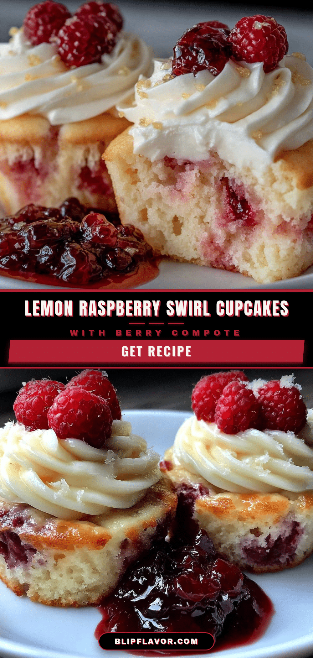 lemon raspberry swirl cupcakes recipe