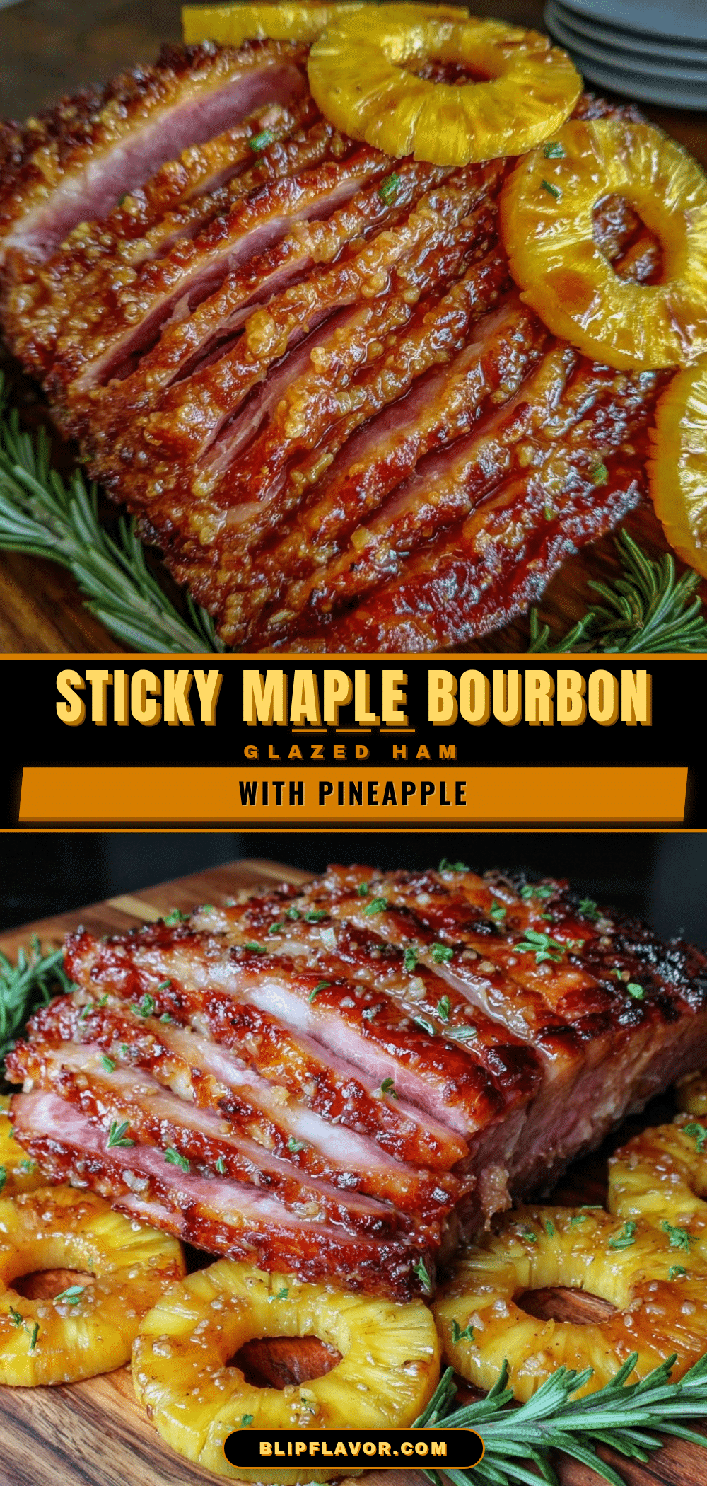 maple bourbon glazed ham recipe