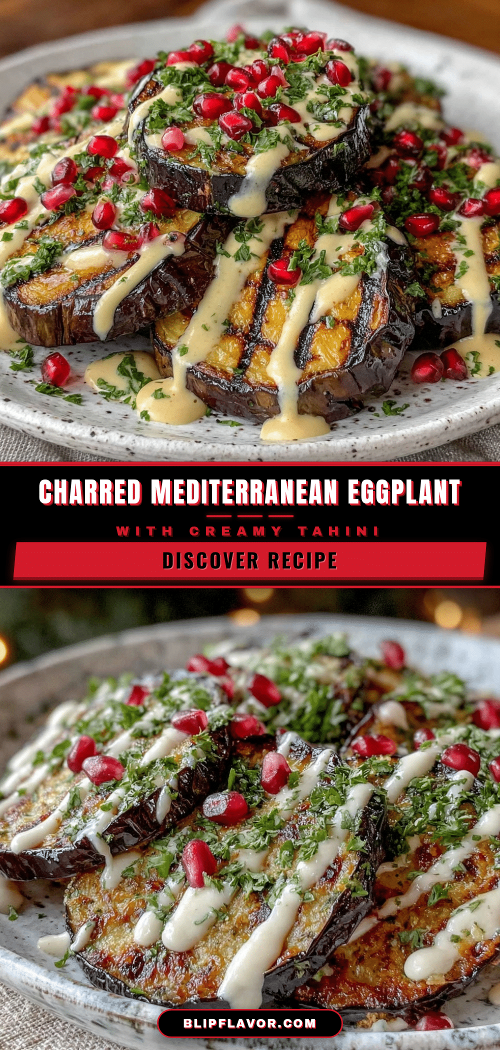 Mediterranean grilled eggplant recipe