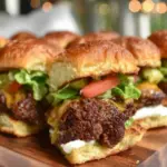 mini cheeseburger sliders - featured image