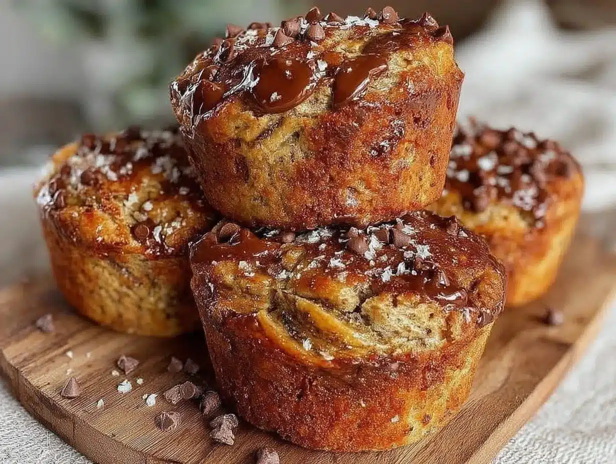 moist chocolate chip banana bread muffins preparation steps