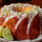moist coconut lime bundt cake - featured image