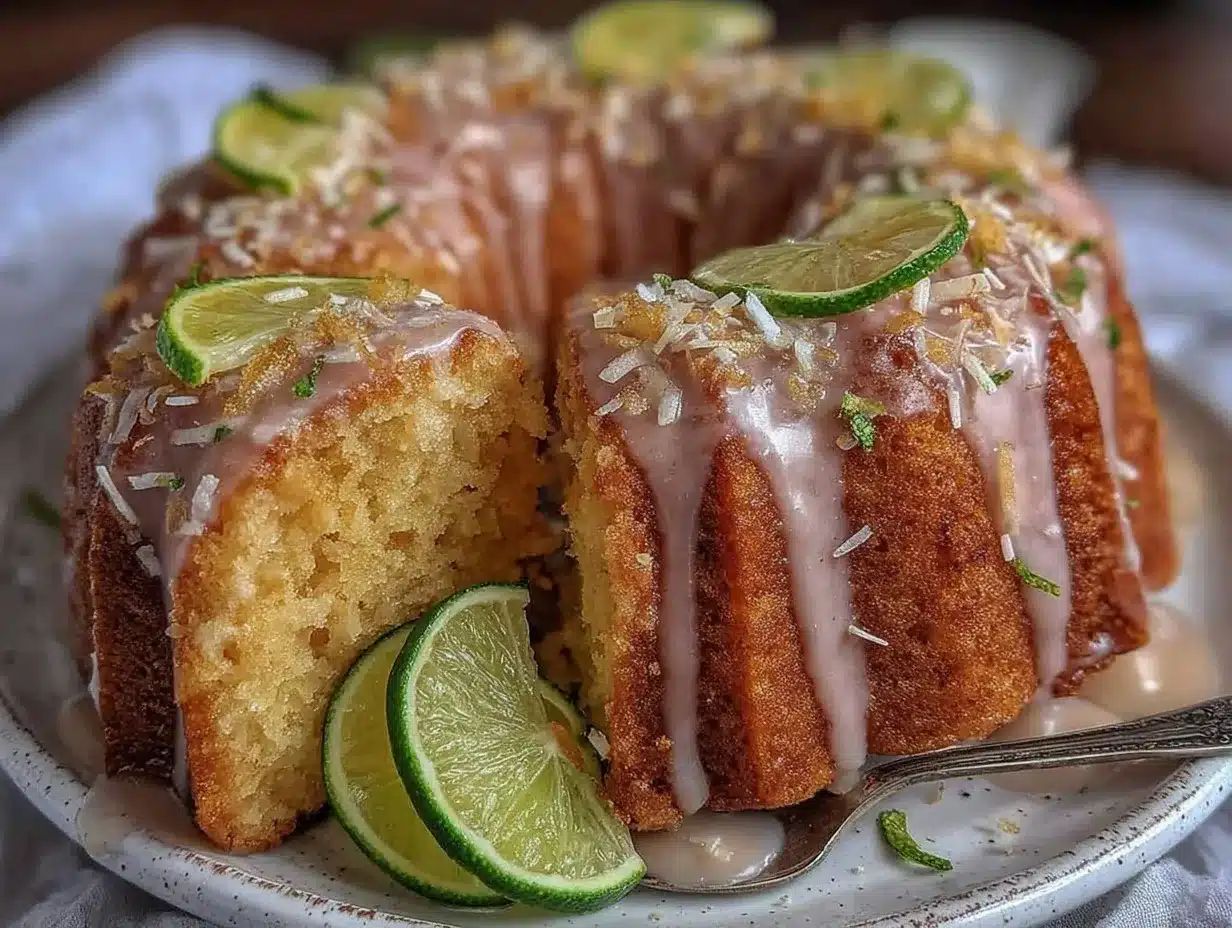 moist coconut lime bundt cake preparation steps