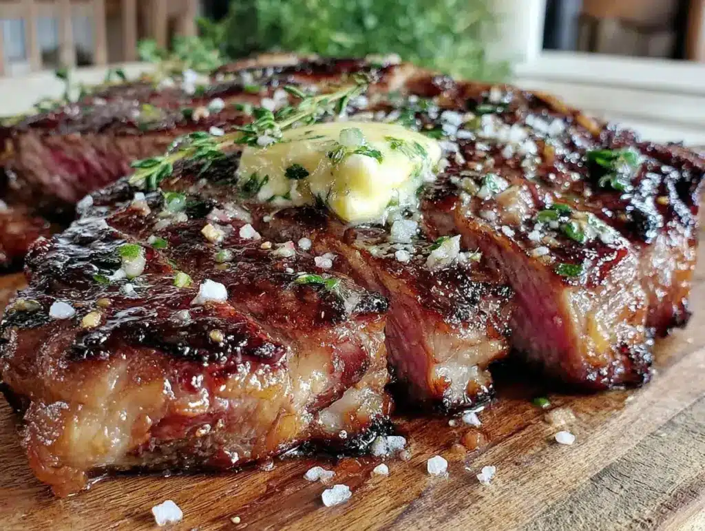 reverse sear ribeye steak - featured image