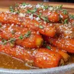 savory honey glazed carrots - featured image