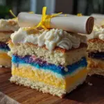 school colors sheet cake - featured image