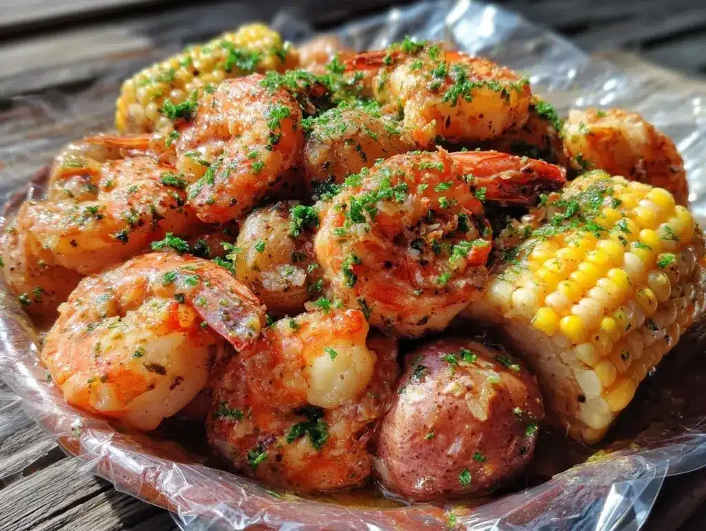 shrimp boil in a bag - featured image