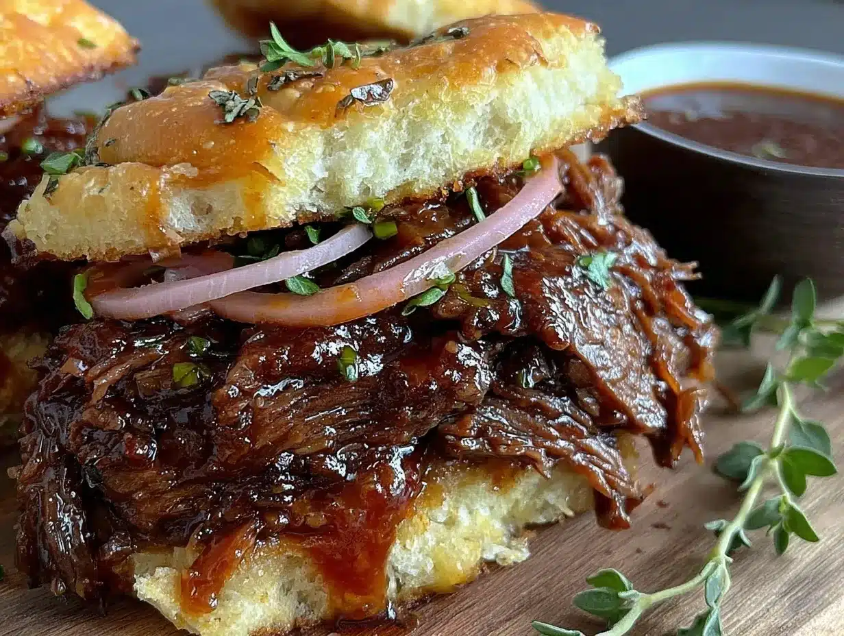 slow cooker bbq beef sandwiches preparation steps