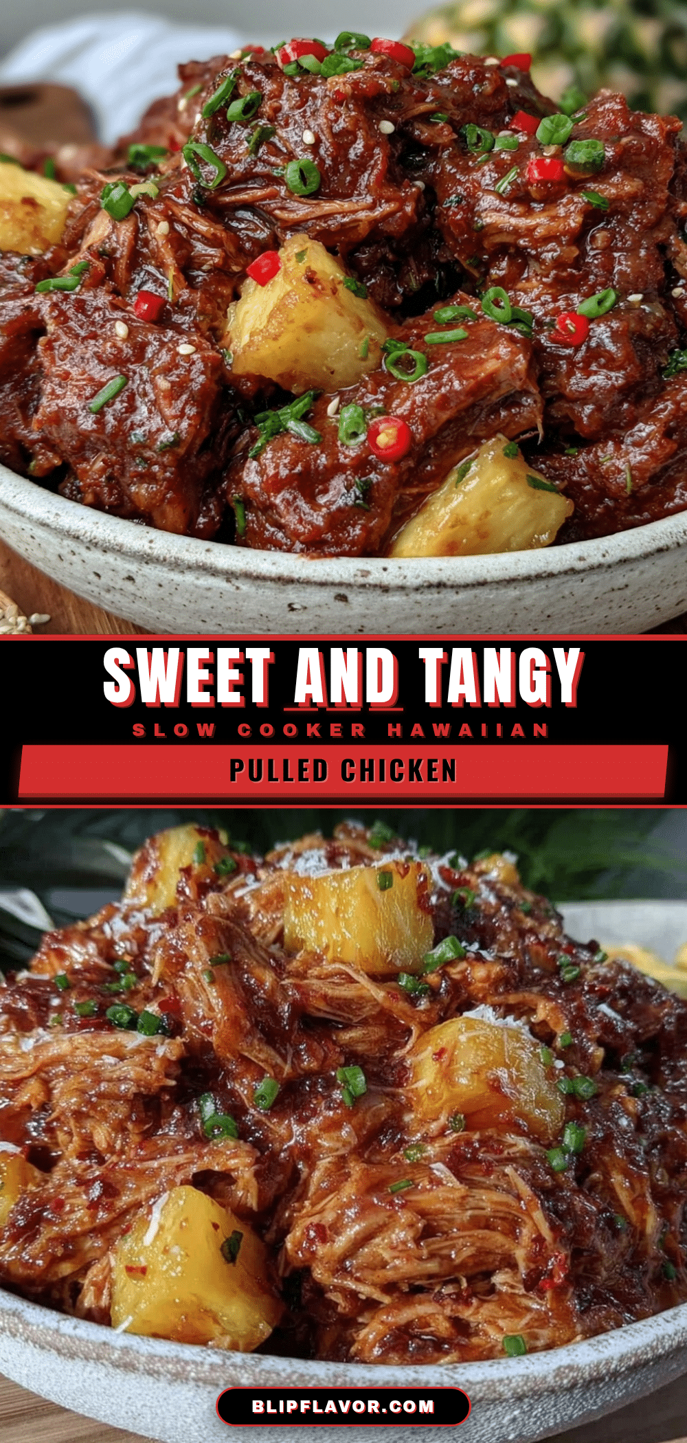 slow cooker Hawaiian pulled chicken recipe