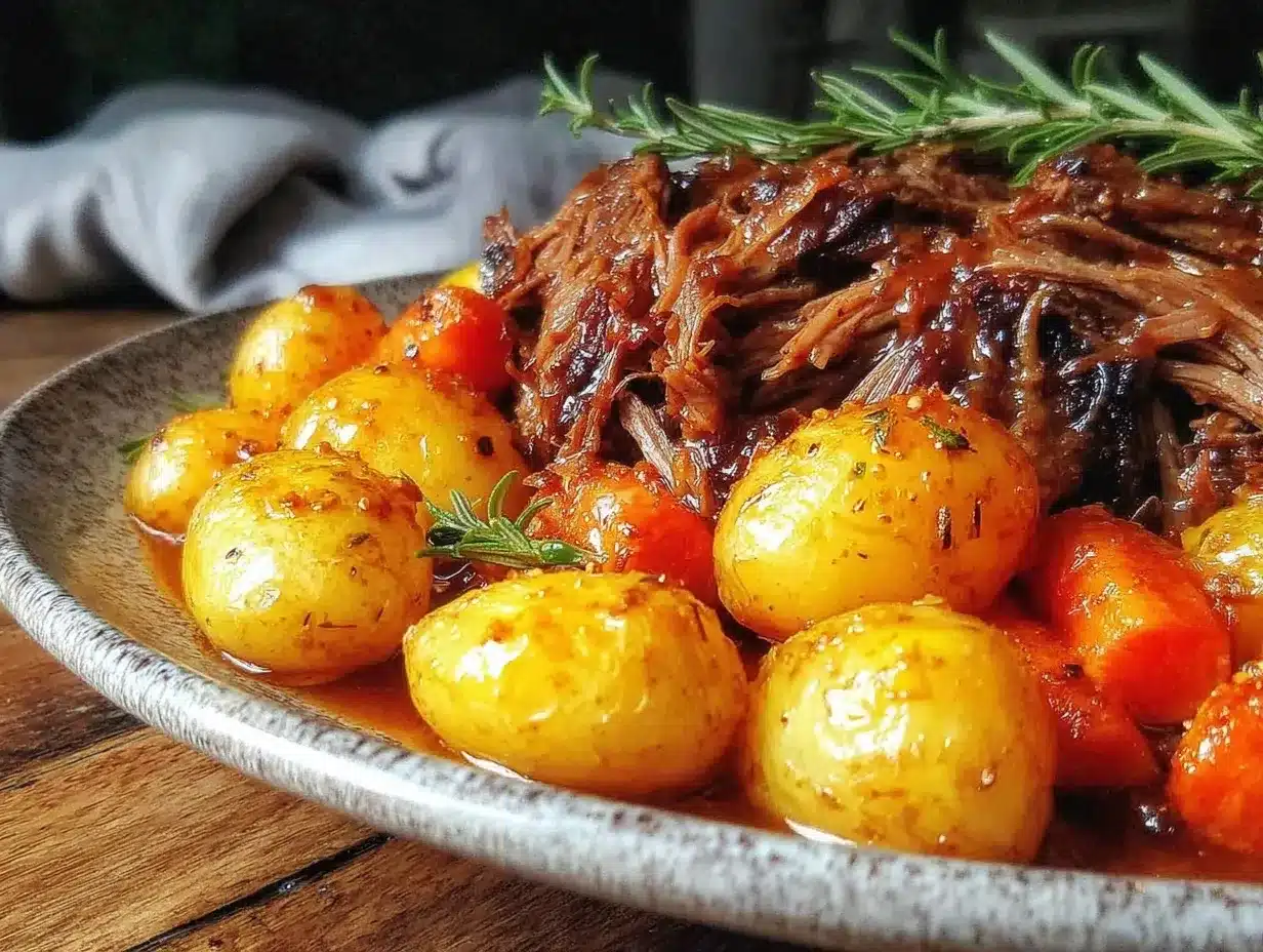 slow cooker pot roast preparation steps