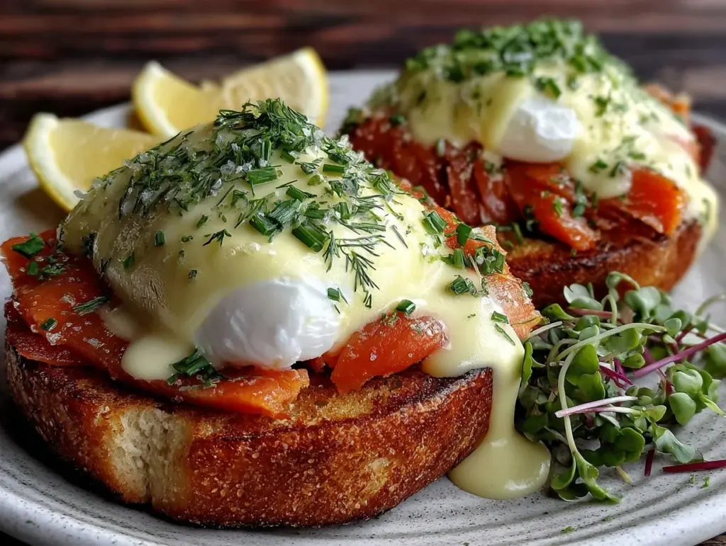 smoked salmon benedict - featured image