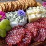 spring garden charcuterie board - featured image