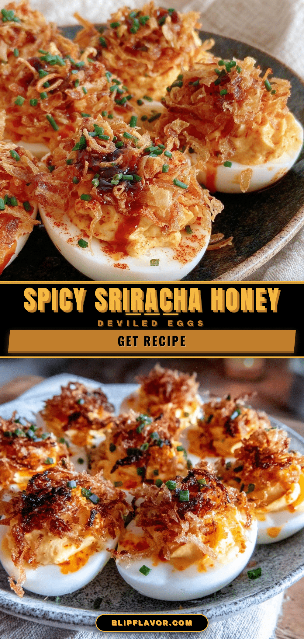 sriracha honey deviled eggs recipe