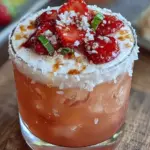 strawberry basil whiskey sour - featured image