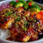 teriyaki chicken rice bowl - featured image