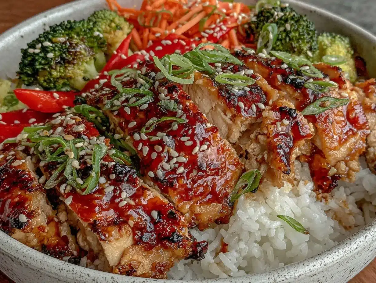 teriyaki chicken rice bowl preparation steps