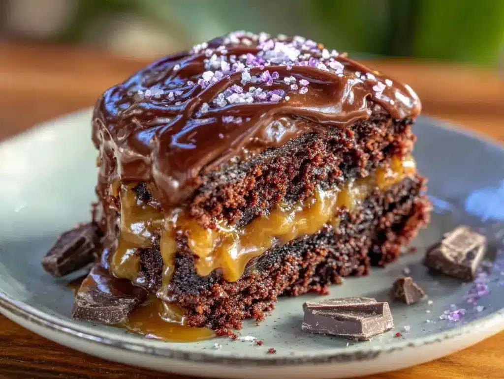 whiskey chocolate cake - featured image