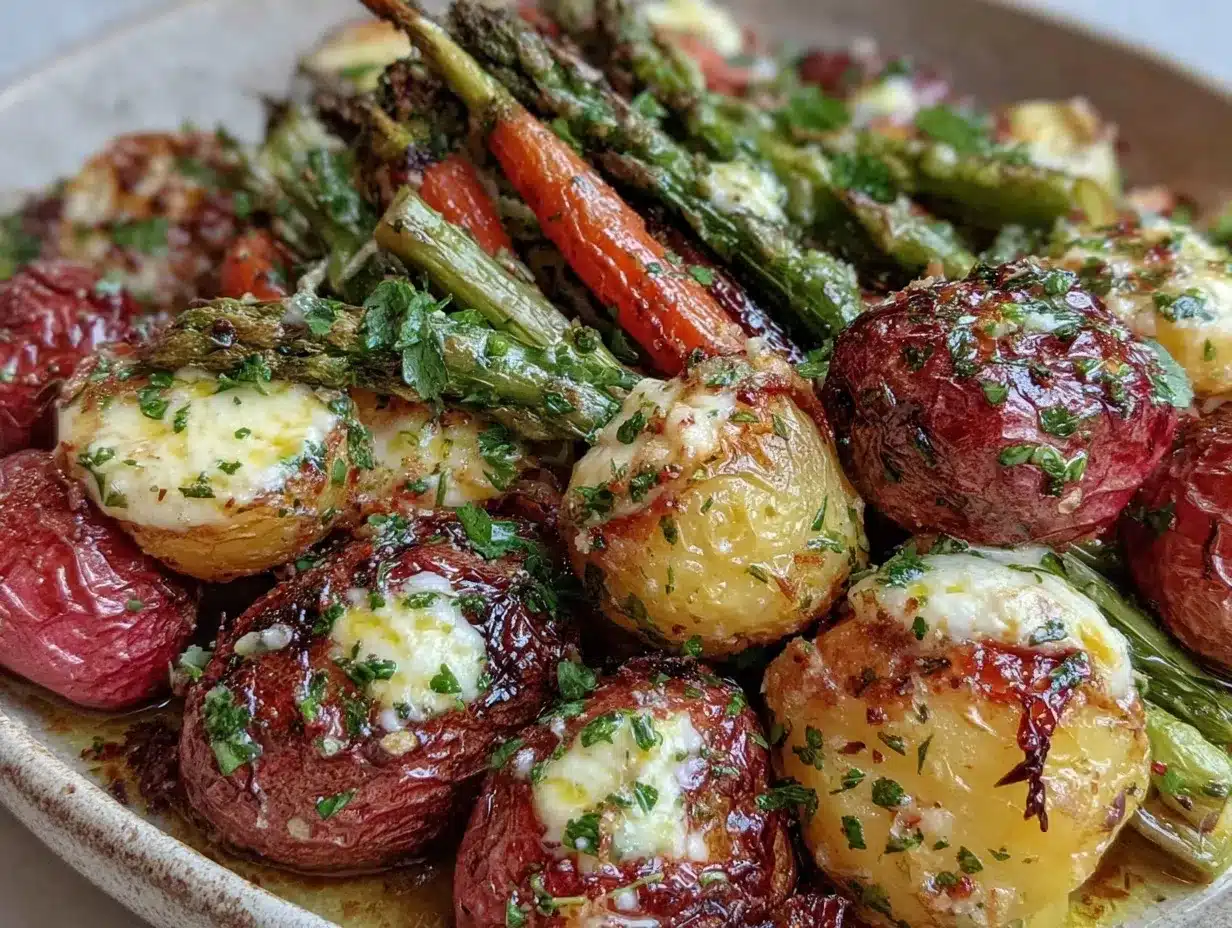 zesty roasted spring vegetables preparation steps